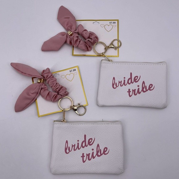 Bride Bridesmaid Lot Headbands Scrunchies Wedding Bridal Party Gifts Favors NEW - Picture 4 of 12